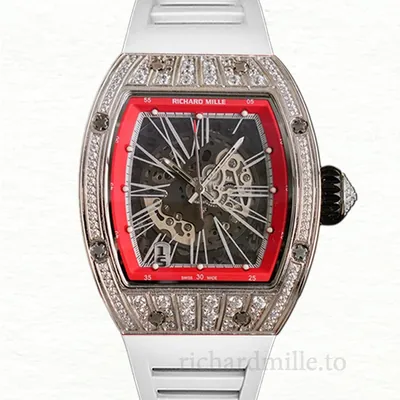 Richard Mille RM023 Men Automatic Roman Numeral Watch Rubber Band