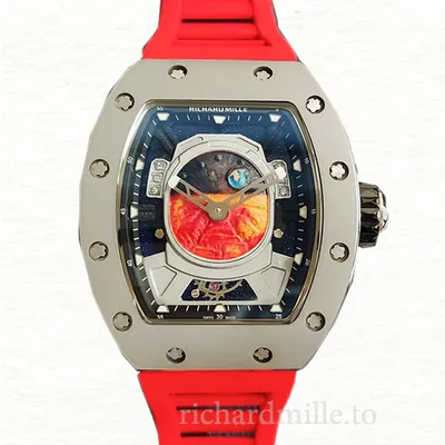 Richard Mille RM52-05 Men Mechanical Mars Earth Dial Rubber Band