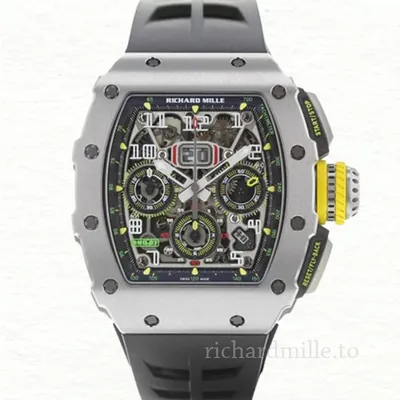 Richard Mille RM 11-03 Rubber Band Transparent Dial Men's Watch Grey