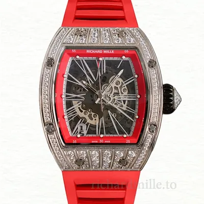 Richard Mille RM023 Automatic Men Rubber Band Watch Roman Numeral