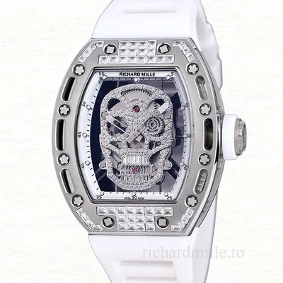 Richard Mille RM 052 Automatic Men Rubber Band Watch Stainless Steel