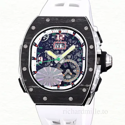 Richard Mille RM 62-01 Men Automatic Transparent Dial Carbon Fiber Rubber Band