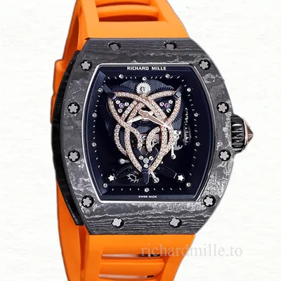 Richard Mille RM 019 Men Automatic Carbon Fiber Rubber Band Transparent Dial