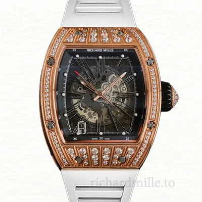 Richard Mille RM023 Men Automatic Roman Numeral Watch Transparent Dial