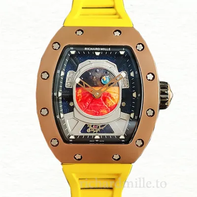 Richard Mille RM52-05 Men Mechanical Watch Rubber Band