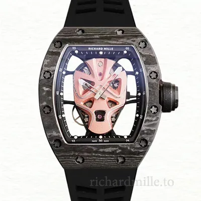 Richard Mille RM52-06 Automatic Men Hero Dial Dot Rubber Band