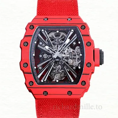 Richard Mille RM12-01 Automatic Men Strap Transparent Dial Watch