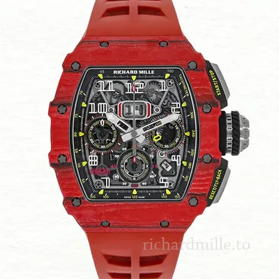 Richard Mille RM 11-03 Transparent Dial Rubber Band Men's Automatic Red