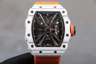 Richard Mille Replica RM 12-01 Orange Fabric Cloth Material Strap