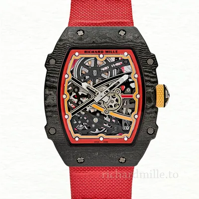 Richard Mille RM 67-02 Strap Transparent Dial Men's Red Watch