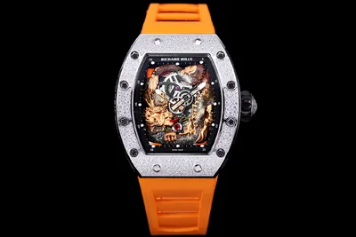 Richard Mille RM57-03 Transparent Dial Men’s Orange Rubber Band