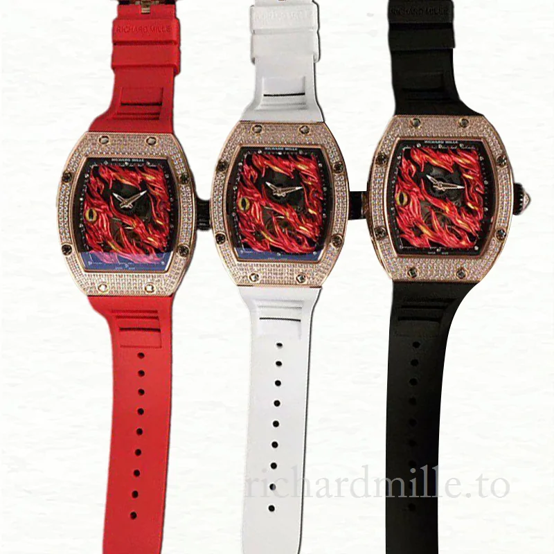 Richard Mille RM26-02 Men Hand Wind Rubber Band Watch