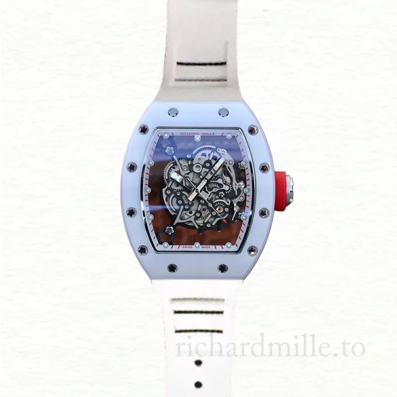 Richard Mille RM055 Mechanical Men Ceramics Bezel Rubber Band Watch