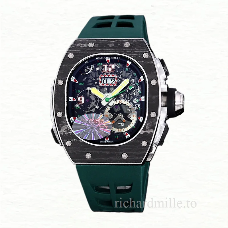 Richard Mille RM 62-01 Automatic Men Watch Carbon Fiber