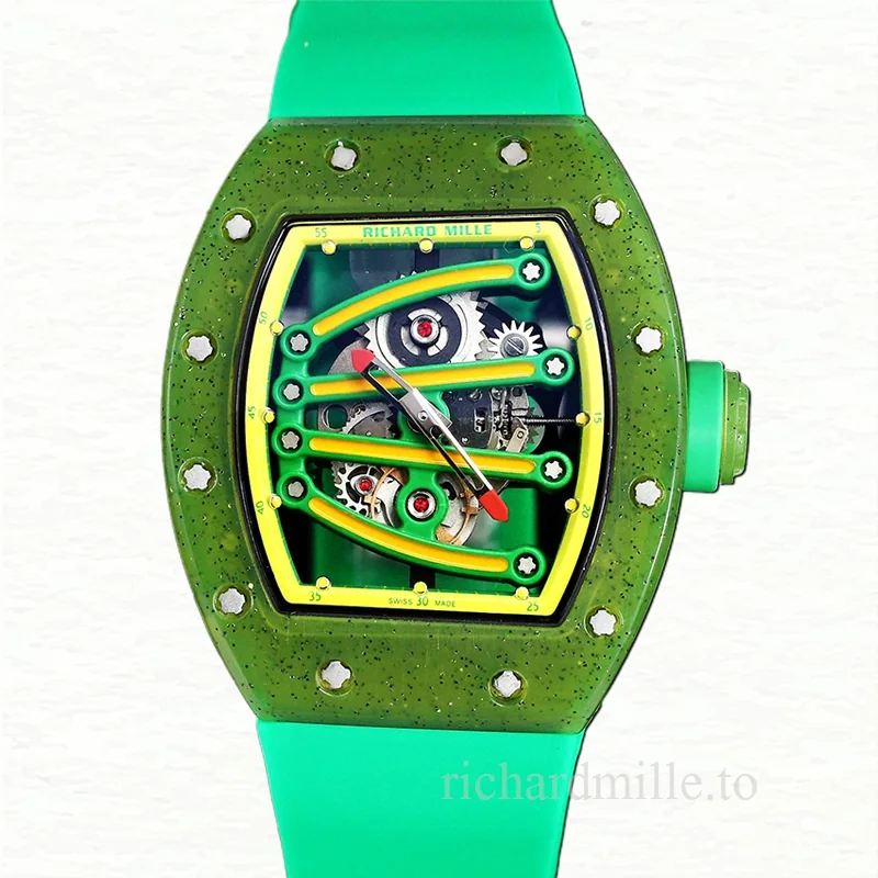 Richard Mille RM 56-01 Automatic Men Transparent Dial Watch