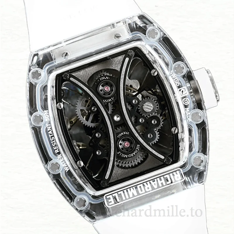 Richard Mille RM53-01 Automatic Men Transparent Dial Watch