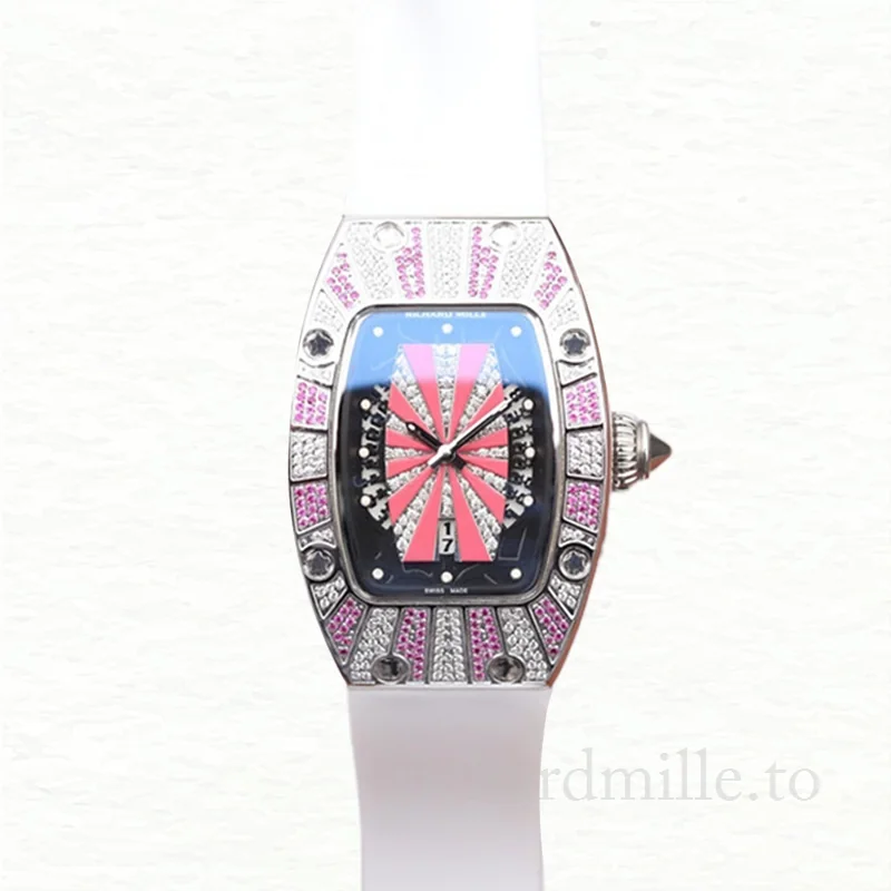 Richard Mille RM007 Mechanical Ladies Watch Diamond Bezel