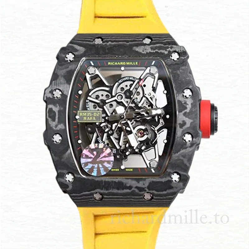 Richard Mille RM35-02 Mechanical Men Watch Transparent Dial