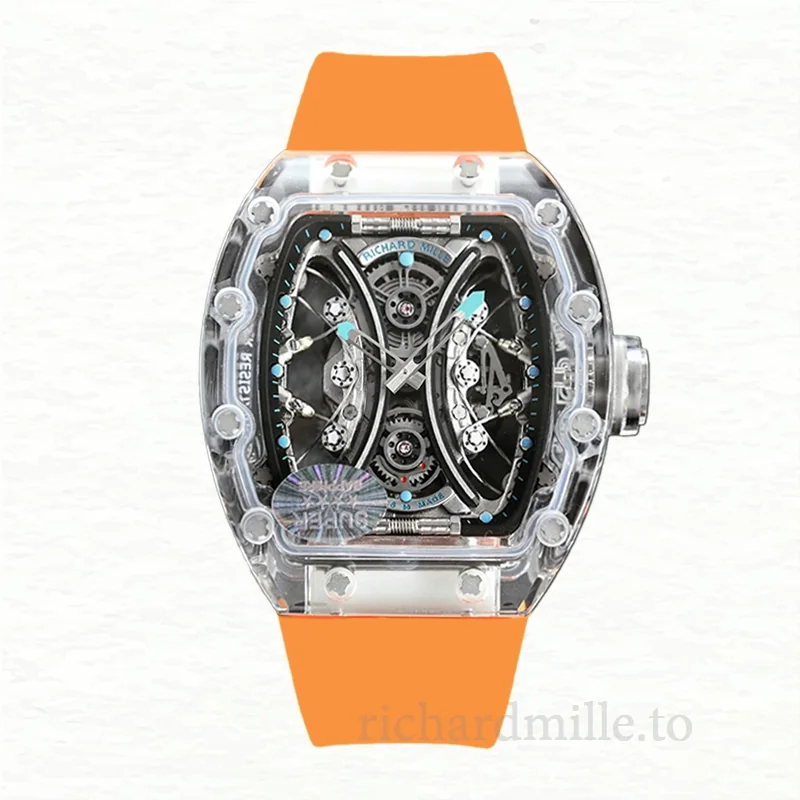 Richard Mille RM53-01 Men Automatic Rubber Band Watch