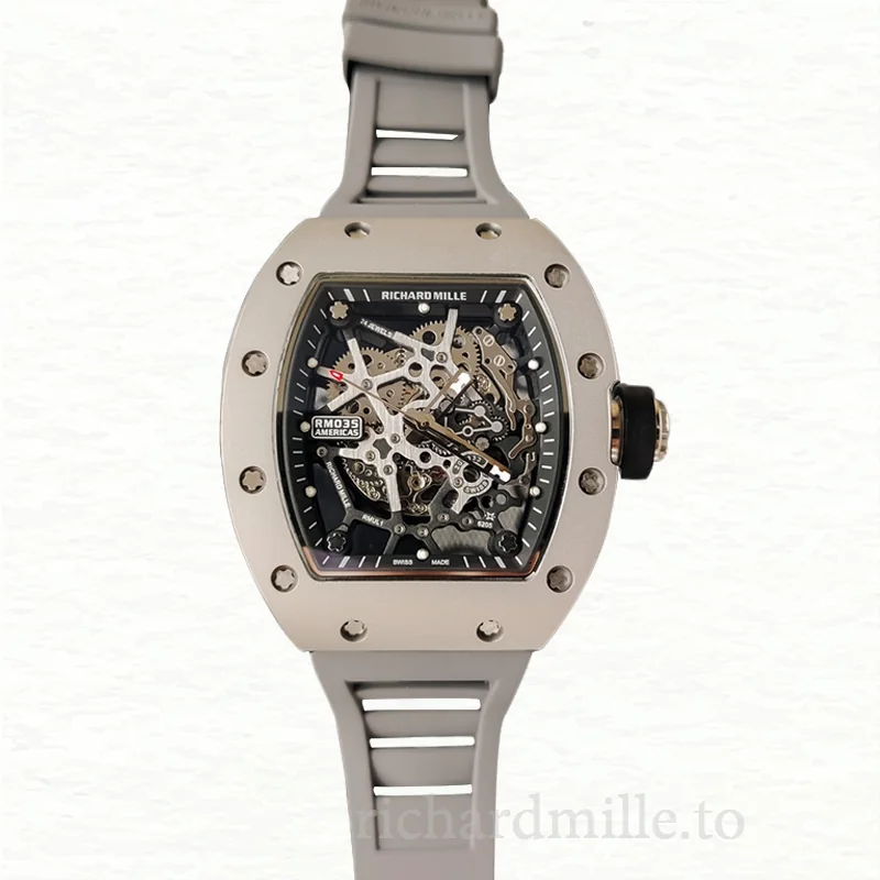 Richard Mille RM35 Men Mechanical Skeleton Dial