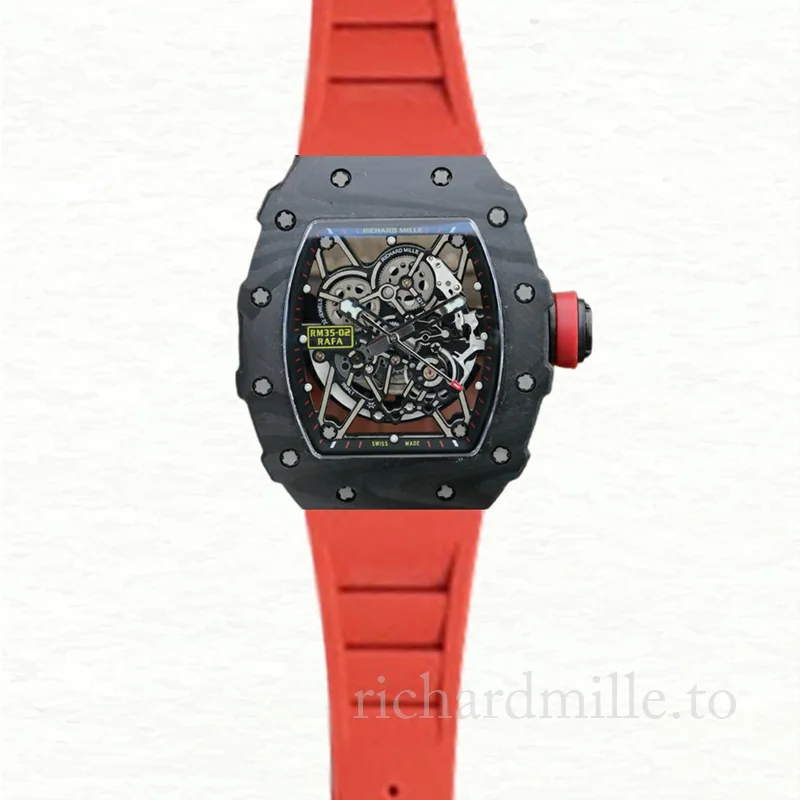 Richard Mille RM35-02 Men Mechanical Transparent Dial Watch
