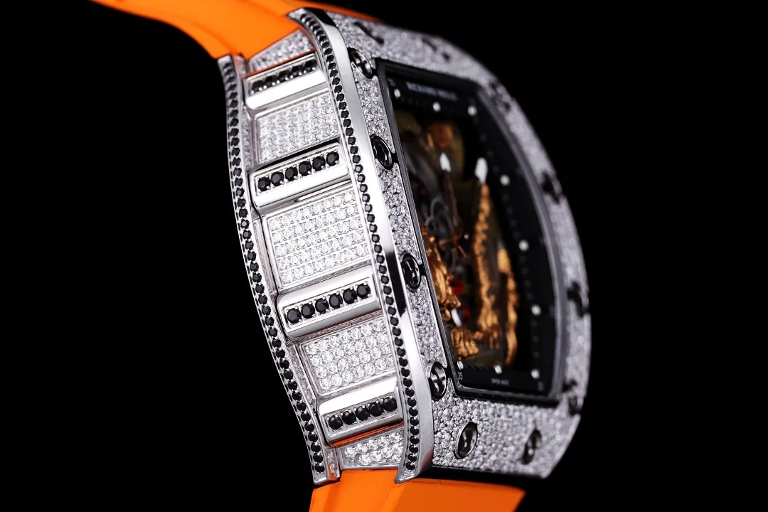 Richard Mille RM57-03 Transparent Dial Men’s Orange Rubber Band