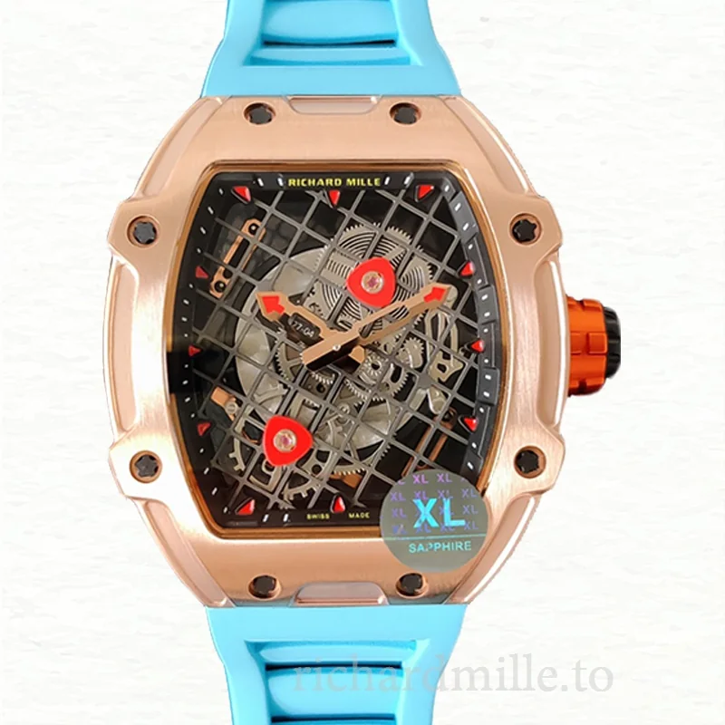 Richard Mille RM27-04 Mechanical Men Stainless Steel Rubber Band Watch