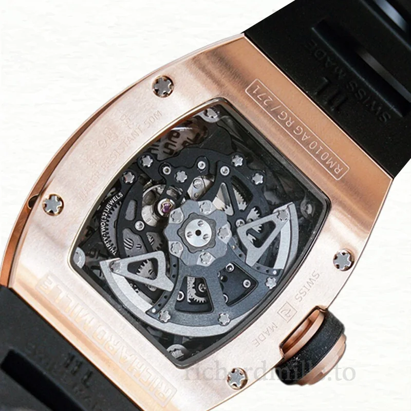 Richard Mille RM010 Automatic Men Watch Rubber Band