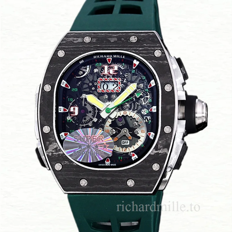 Richard Mille RM 62-01 Automatic Men Watch Carbon Fiber