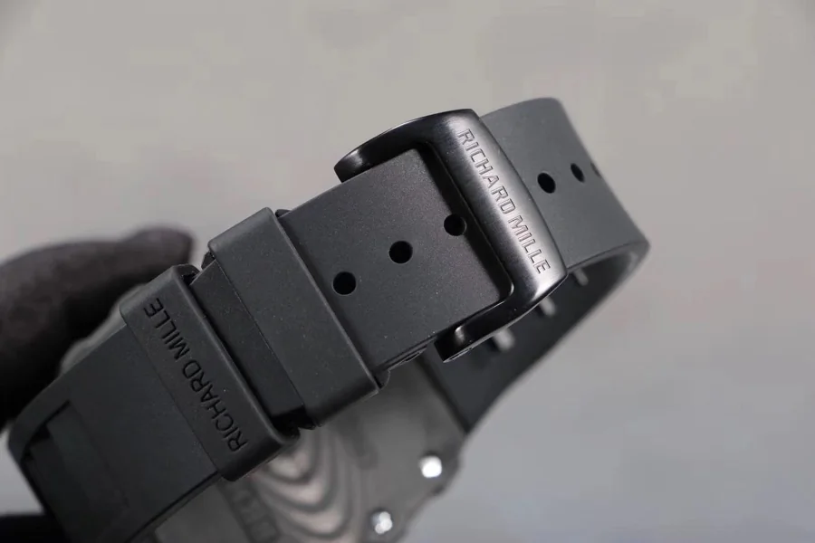 Richard Mille Replica RM 12-01 Black Rubber Strap
