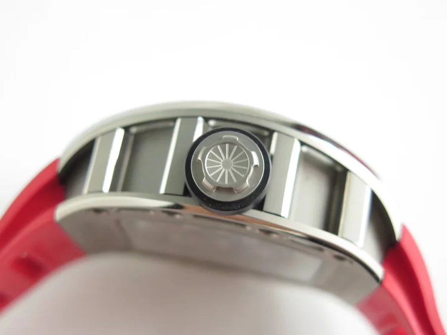 Richard Mille Replica RM 052 Red Rubber Strap Titanium Bezel