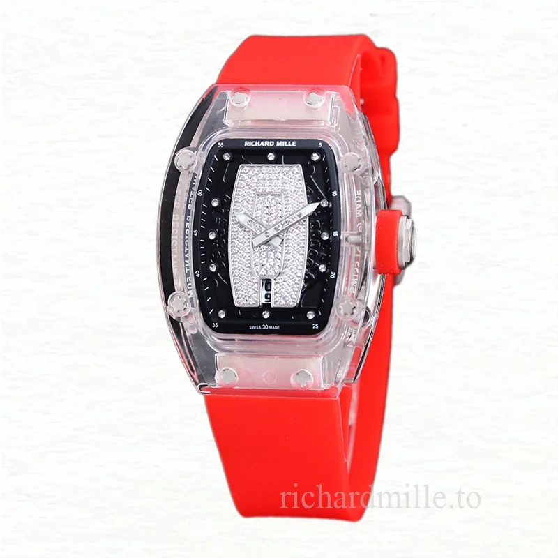 Richard Mille RM 07-02 Automatic Ladies Diamonds Dial Rubber Band