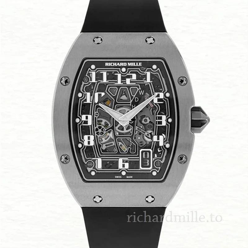 Richard Mille RM 67-01 Black Dial Men's Rubber Band Automatic