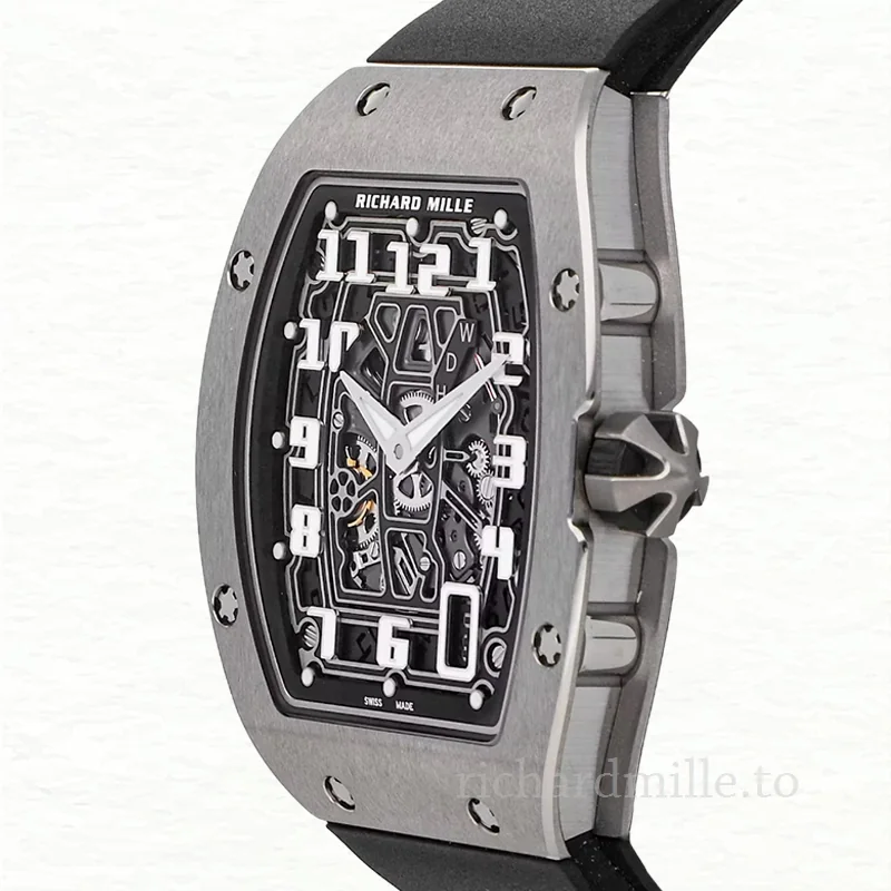 Richard Mille RM 67-01 Black Dial Men's Rubber Band Automatic