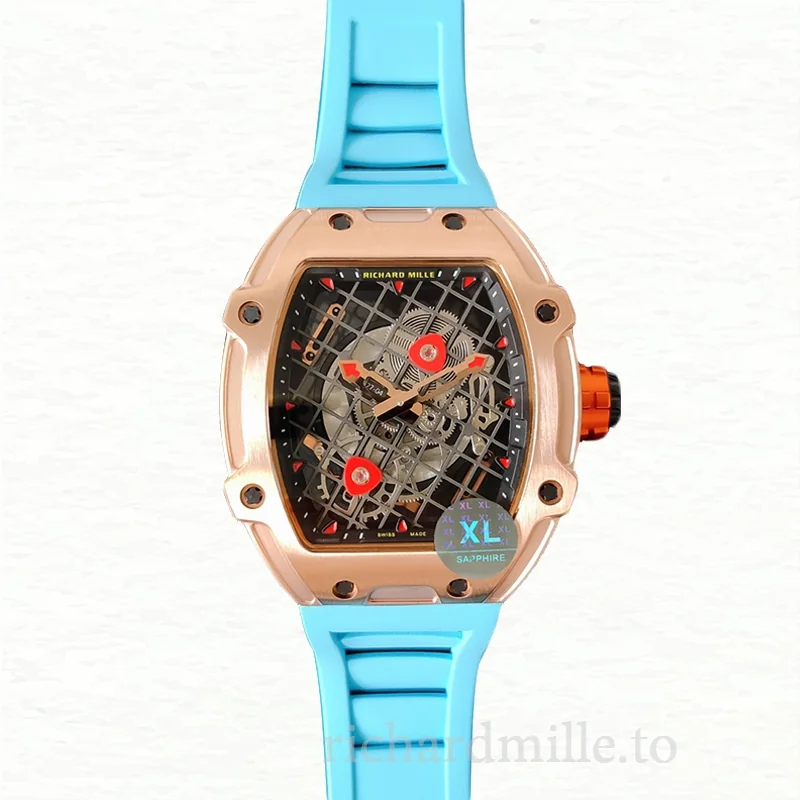 Richard Mille RM27-04 Mechanical Men Stainless Steel Rubber Band Watch