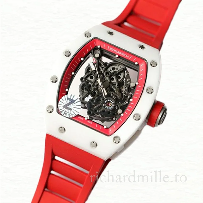 Richard Mille RM055 Mechanical Men Ceramics Bezel Transparent Dial