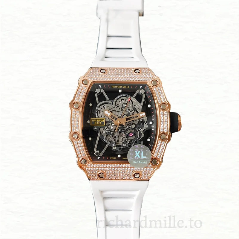 Richard Mille RM35-02 Mechanical Men Watch Diamond Bezel