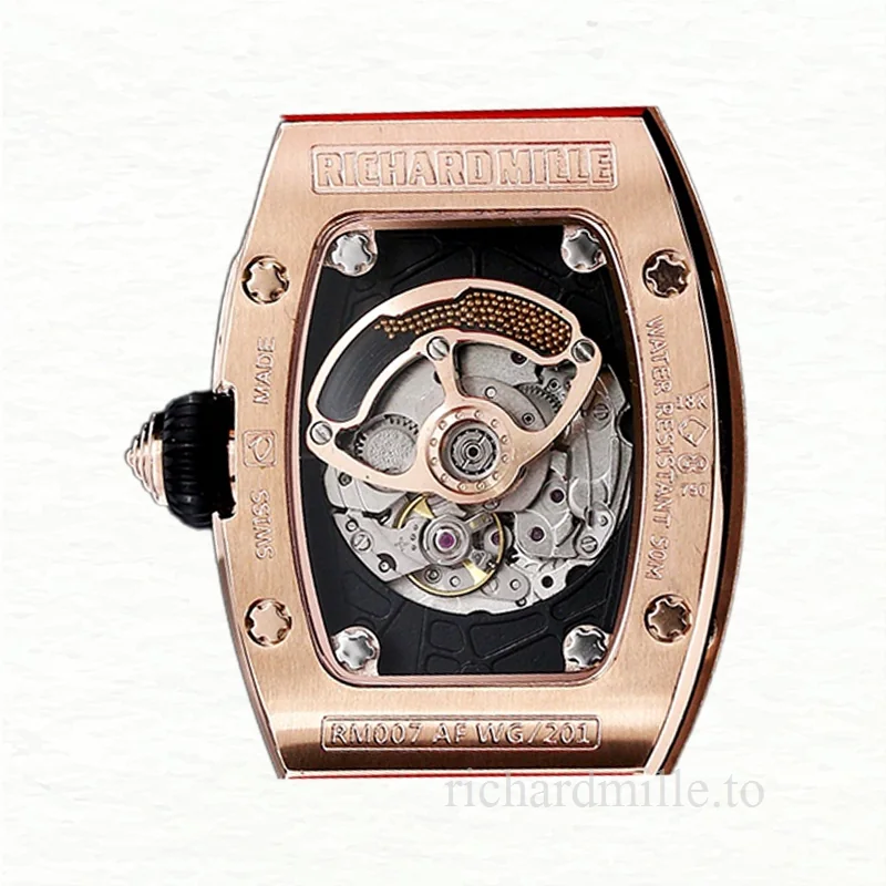Richard Mille RM 07-01 Automatic Ladies Watch Black With Diamonds Dial