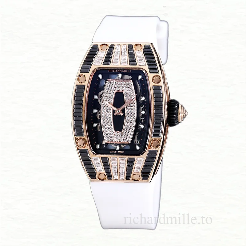 Richard Mille RM 07-01 Automatic Ladies Watch Black With Diamonds Dial