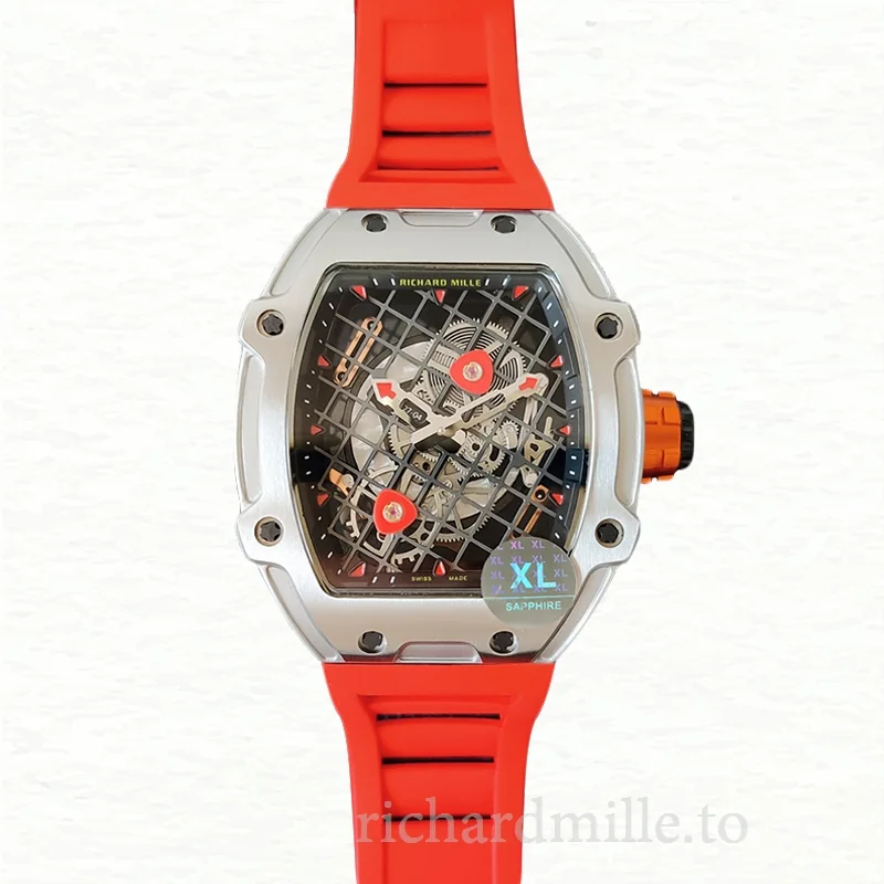 Richard Mille RM27-04 Men Mechanical Stainless Steel Rubber Band