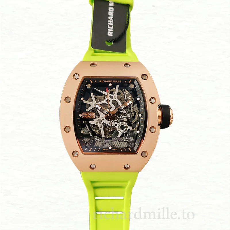 Richard Mille RM35 Men Mechanical Watch Skeleton Dial