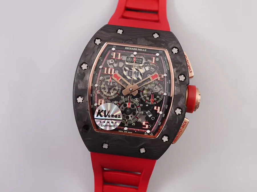 Richard Mille Replica RM 011 Red Strap