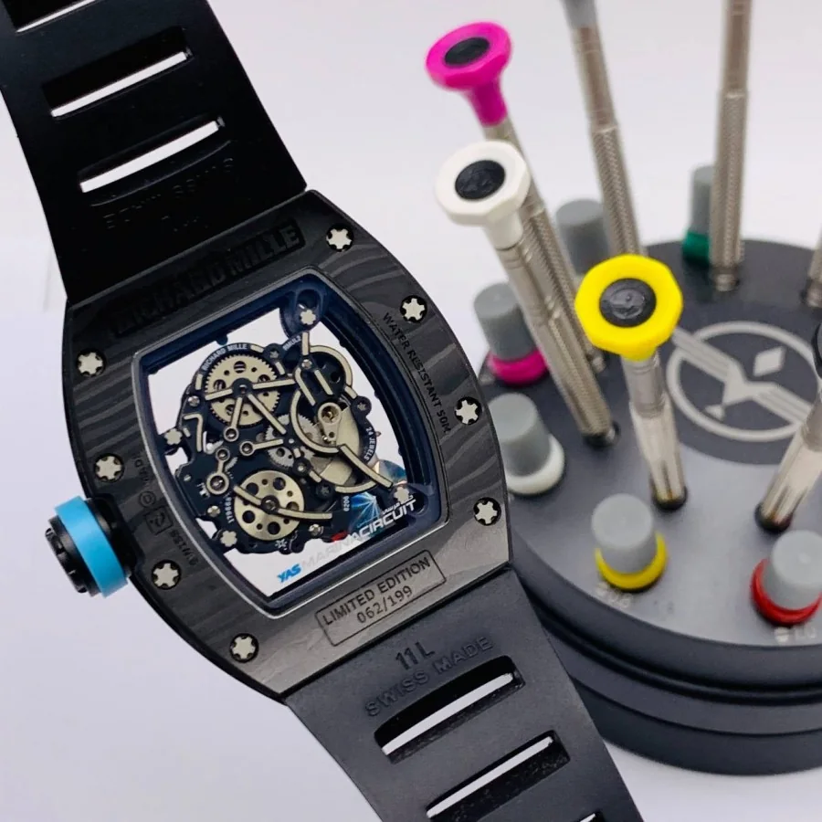 Richard Mille RM 055 Yas Marina Ciruit Skeleton Dial Mens Watch