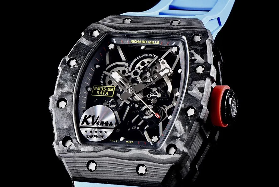 Richard Mille Replica RM 35 V3 Upgrade Blue Strap