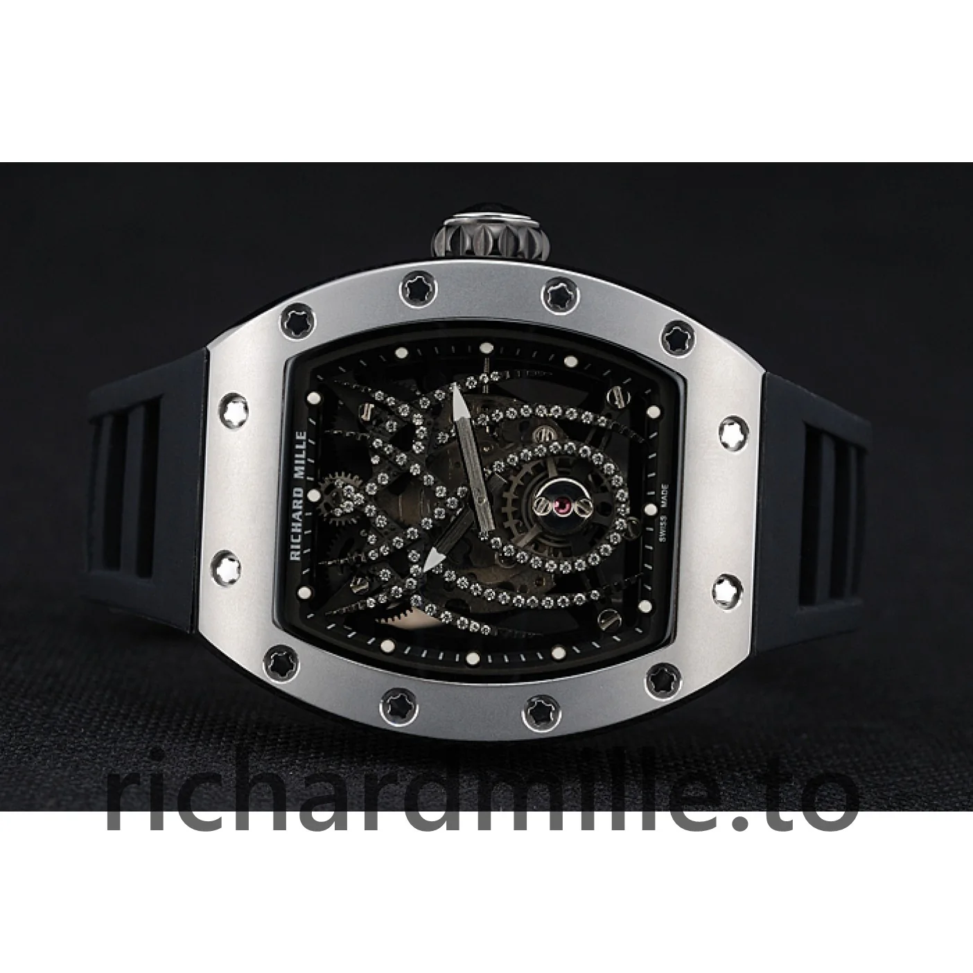 Richard Mille RM 19-01 1454256 Men Black Dial Rubber Watch