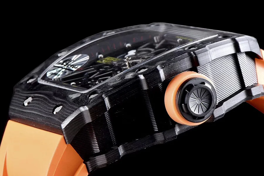 Richard Mille Replica RM 35-02 Orange Imported Rubber Strap