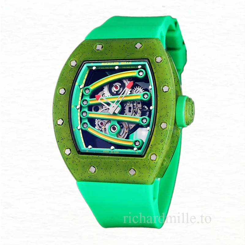 Richard Mille RM 56-01 Automatic Men Transparent Dial Watch