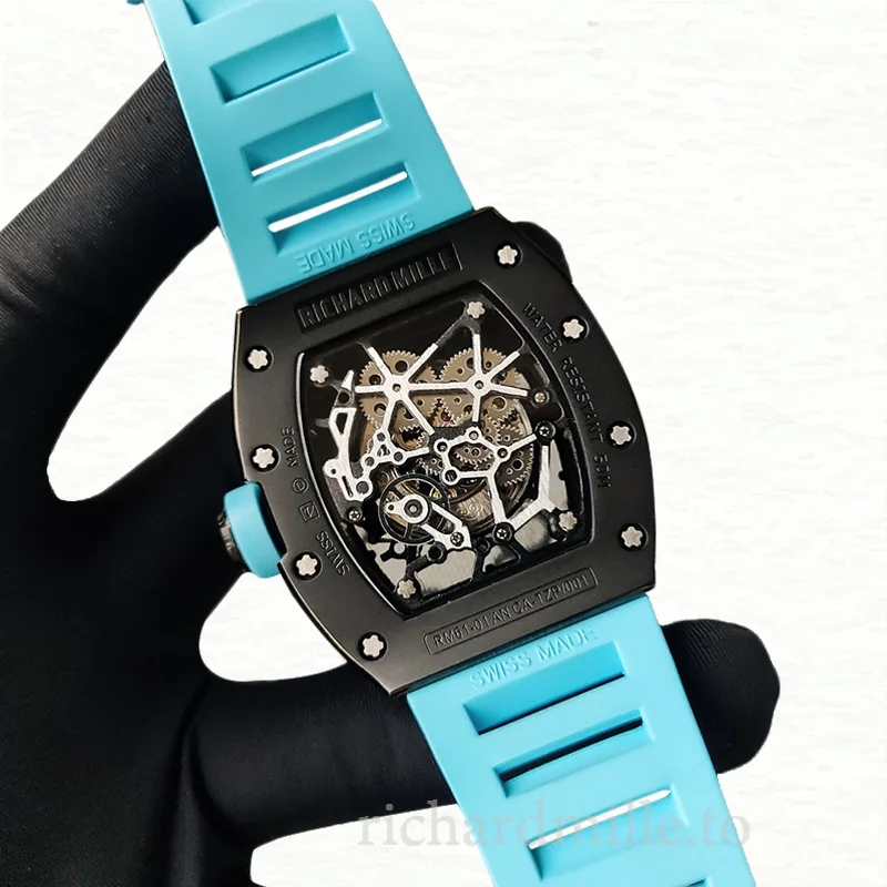 Richard Mille RM35 Men Mechanical Watch Skeleton Dial