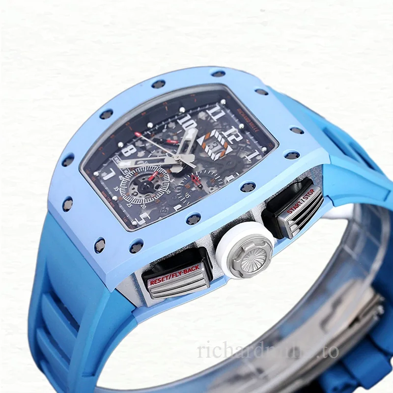 Richard Mille RM 011 Men Automatic Rubber Band Watch