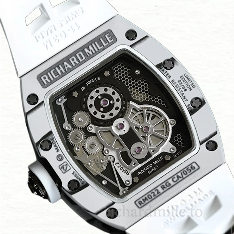 Richard Mille RM022 Automatic Men Rubber Band Arabic Numeral